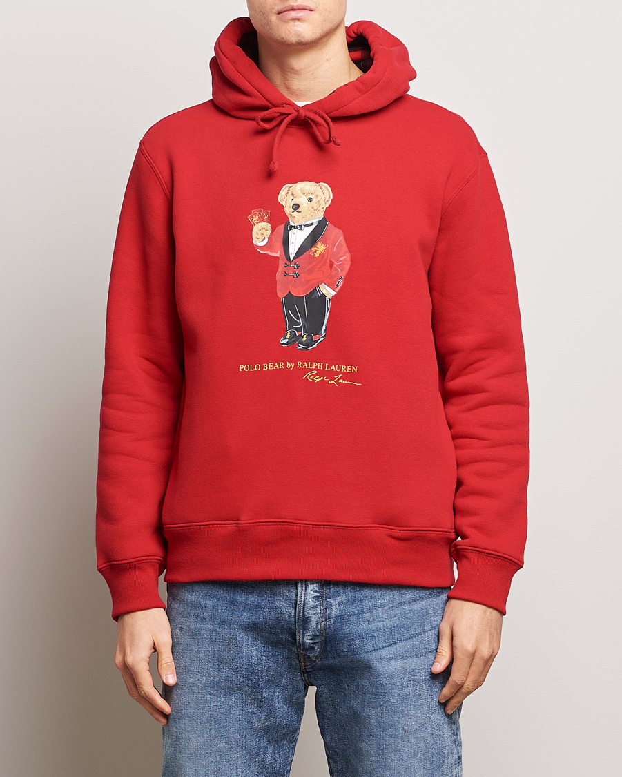 Men | Sweaters & Knitwear | Polo Ralph Lauren | Lunar New Year Bear Hoodie Red
