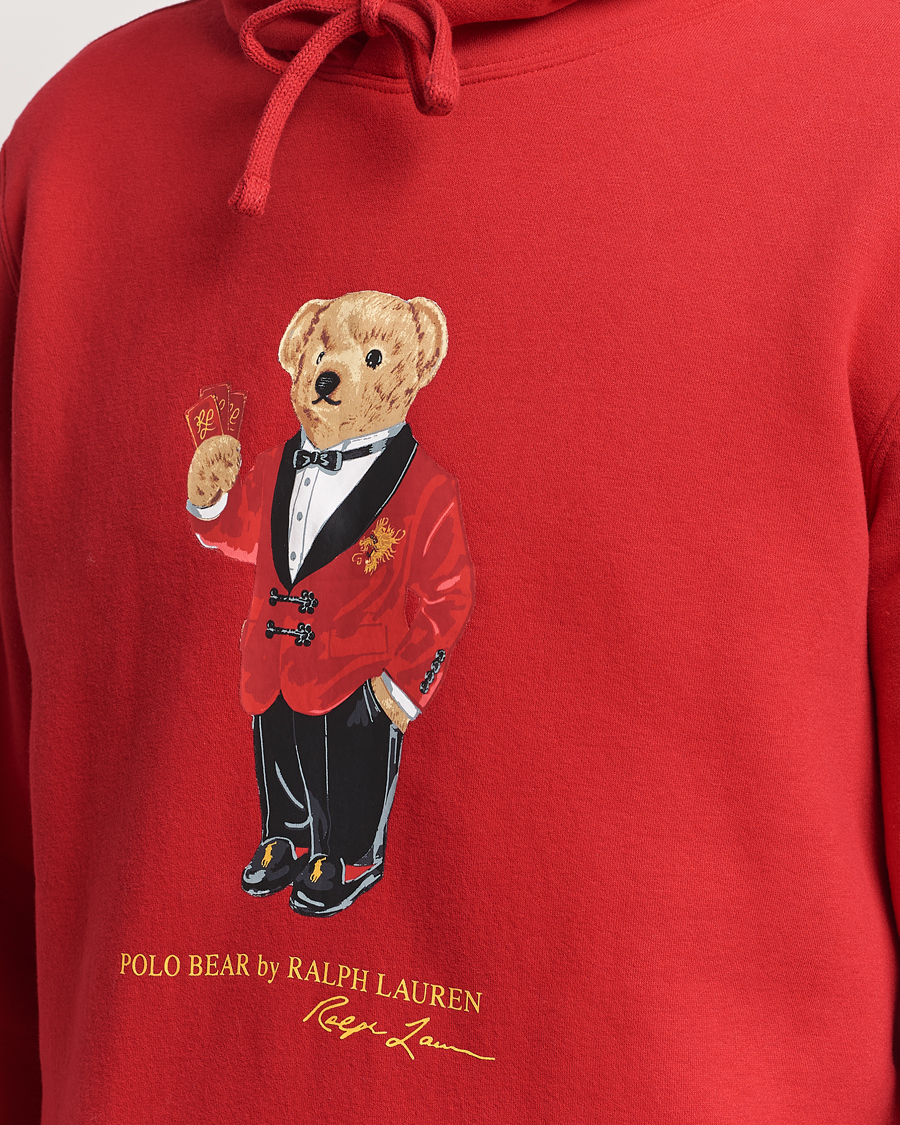 Men | Sweaters & Knitwear | Polo Ralph Lauren | Lunar New Year Bear Hoodie Red