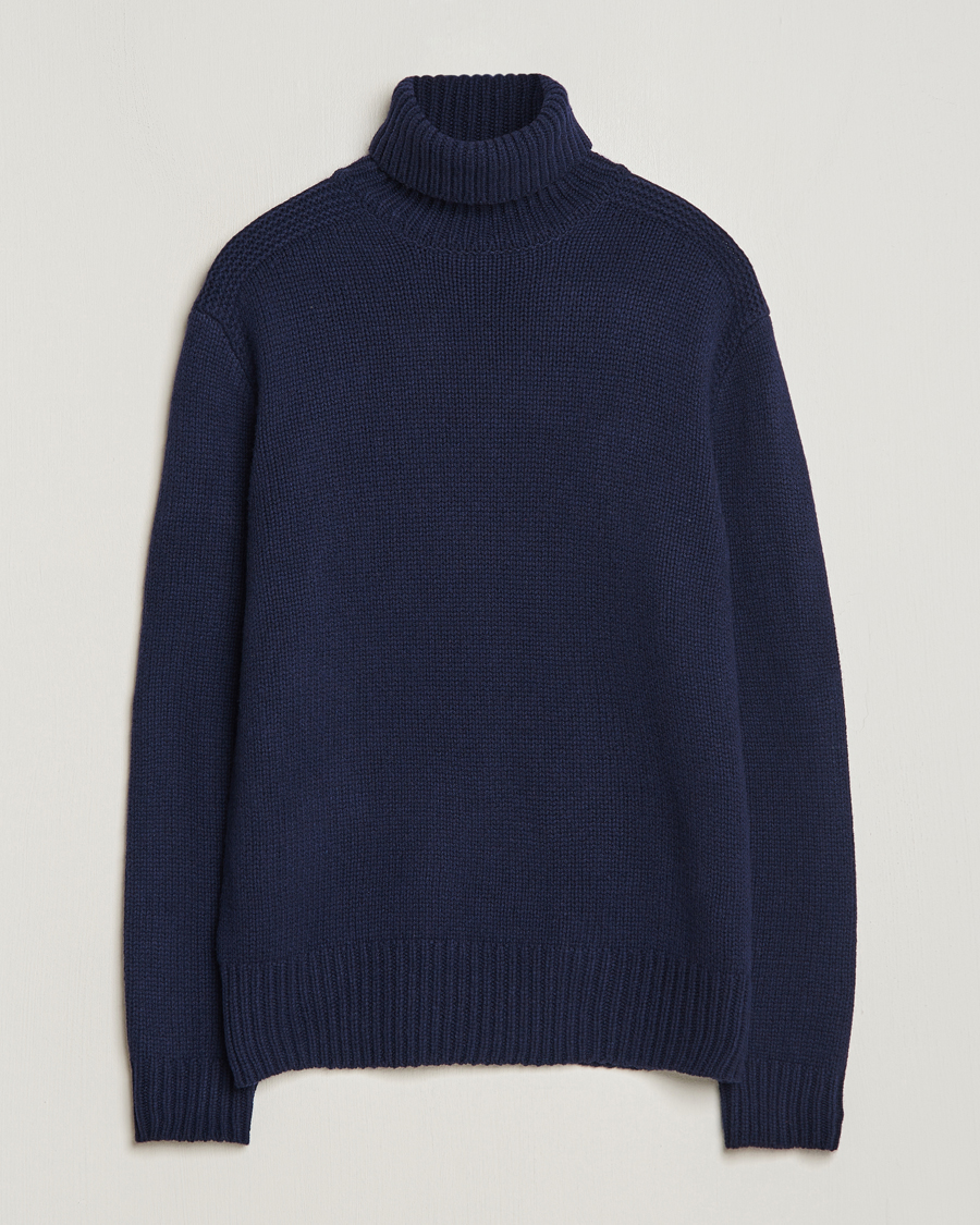 Polo Ralph Lauren Wool/Cashmere Knitted Rollneck Hunter Navy at