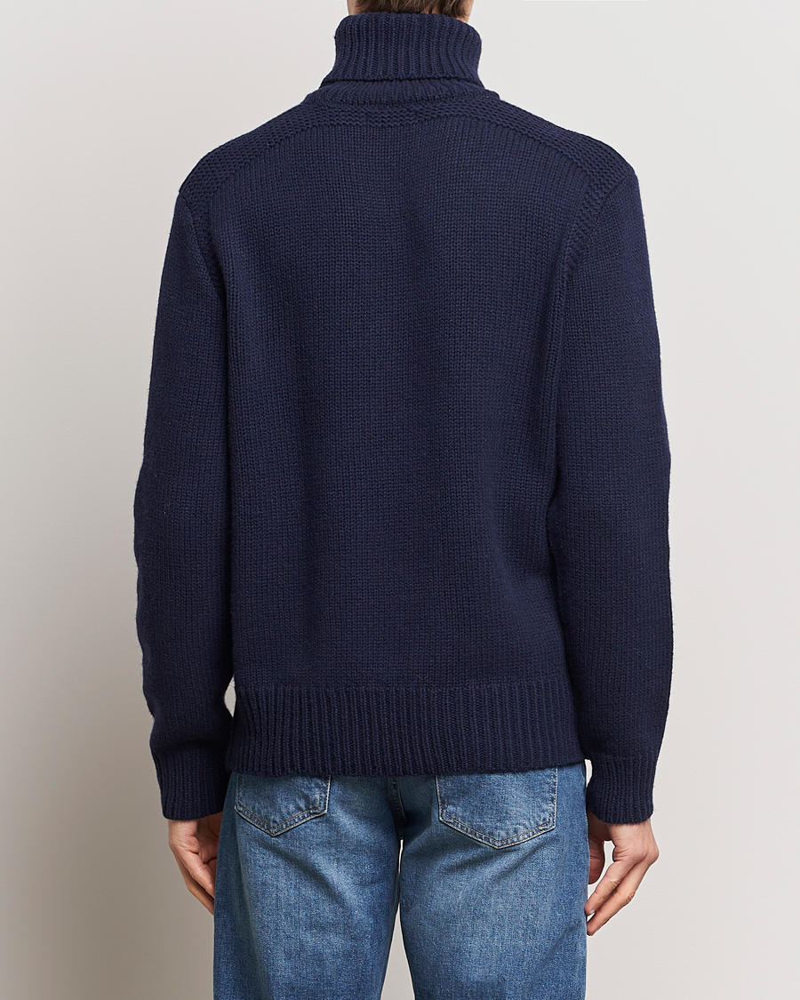 Men | Sweaters & Knitwear | Polo Ralph Lauren | Wool/Cashmere Knitted Rollneck Hunter Navy