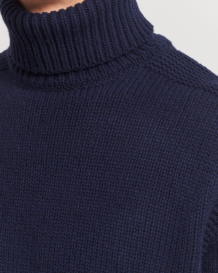 Men | Sweaters & Knitwear | Polo Ralph Lauren | Wool/Cashmere Knitted Rollneck Hunter Navy