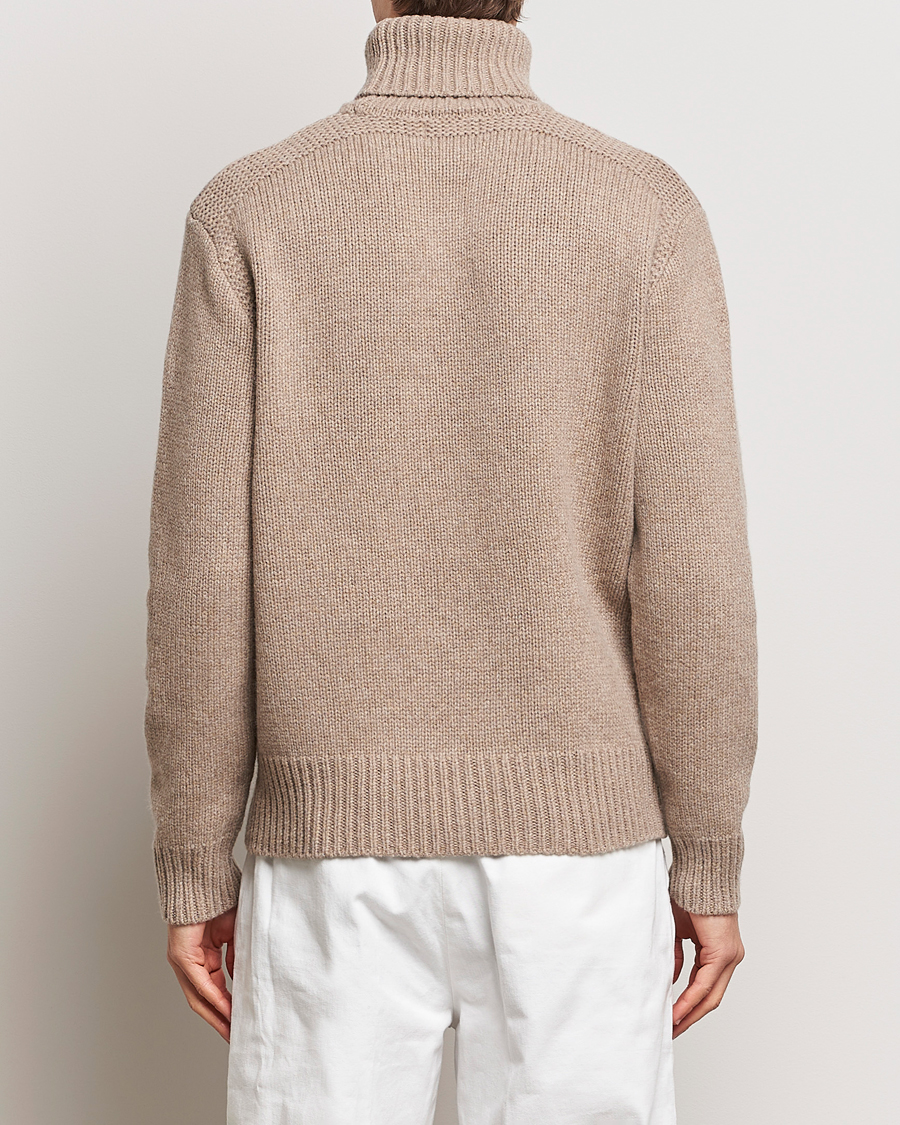 Men | Sweaters & Knitwear | Polo Ralph Lauren | Wool/Cashmere Knitted Rollneck Oak Brown Heather