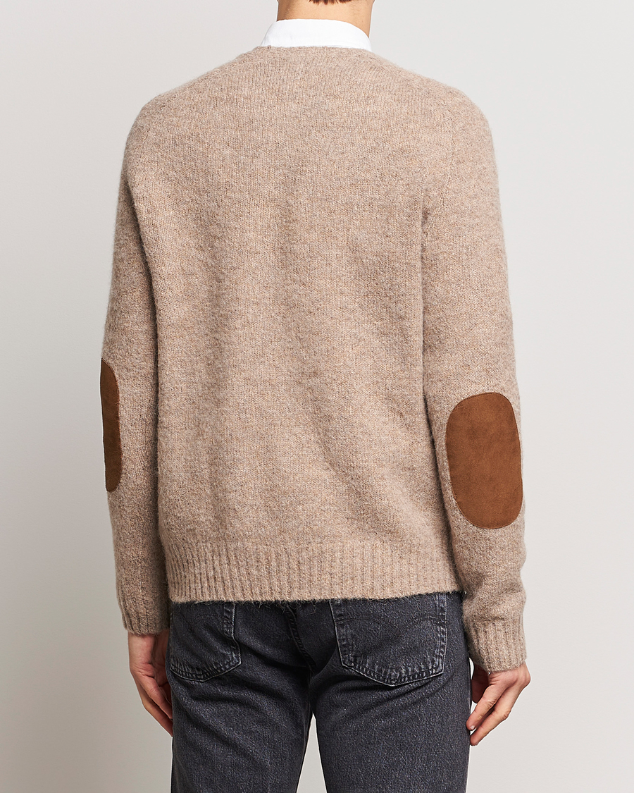 Men | Sweaters & Knitwear | Polo Ralph Lauren | Alpaca Knitted Crew Neck Sweater Oak Brown Heather