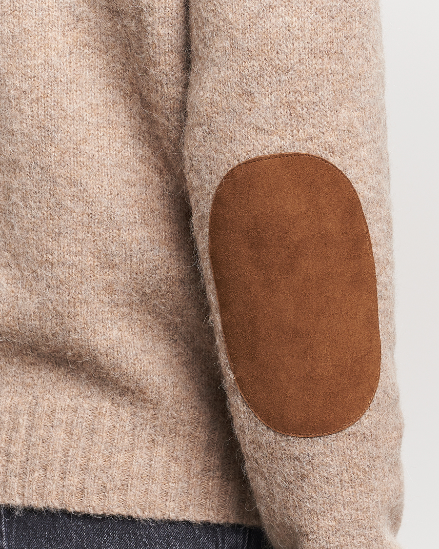 Men | Sweaters & Knitwear | Polo Ralph Lauren | Alpaca Knitted Crew Neck Sweater Oak Brown Heather
