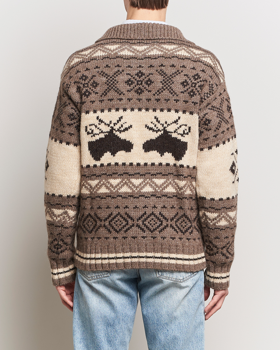 Men | Sweaters & Knitwear | Polo Ralph Lauren | Wool Knitted Half-Zip Sweater Medium Brown
