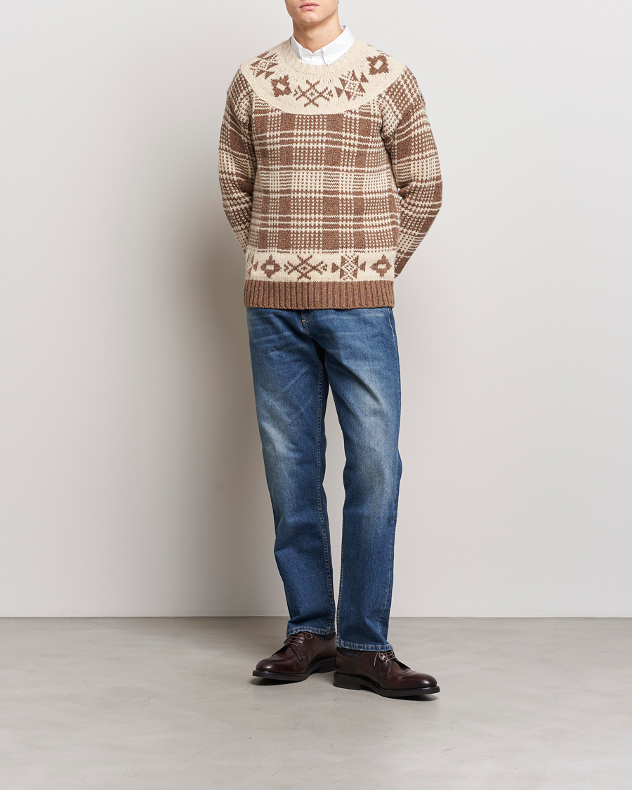 Men | Sweaters & Knitwear | Polo Ralph Lauren | Wool Knitted Crew Neck Sweater Medium Brown