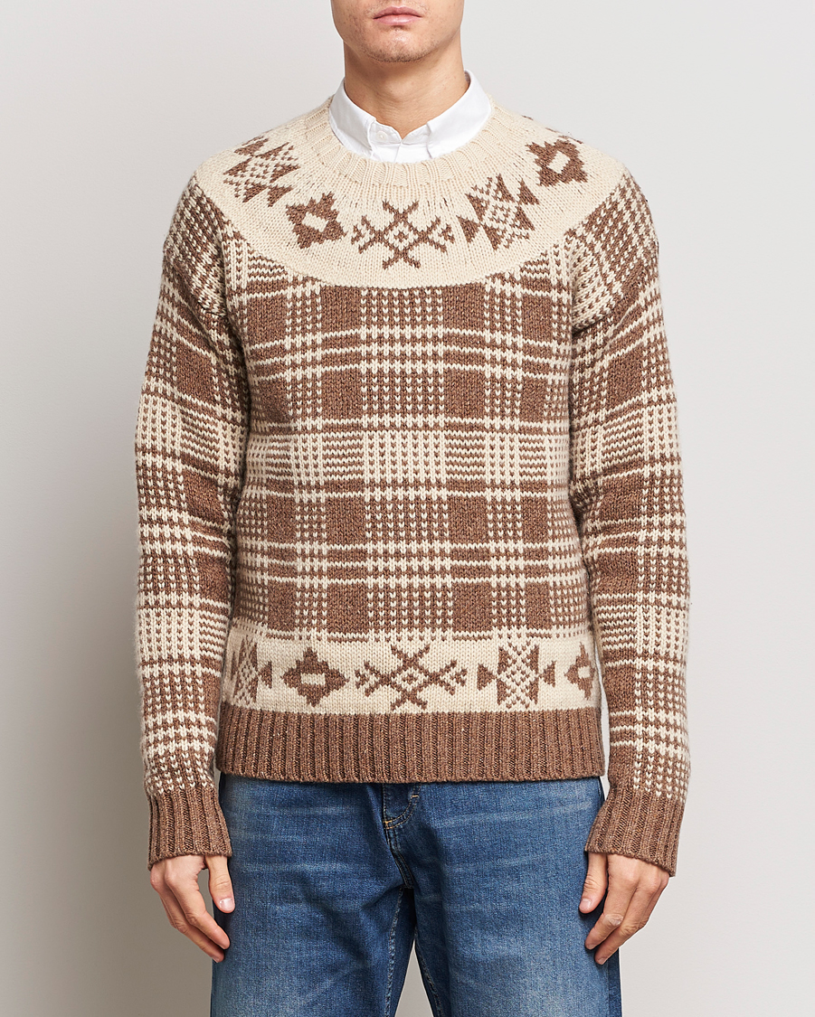 Men | Sweaters & Knitwear | Polo Ralph Lauren | Wool Knitted Crew Neck Sweater Medium Brown