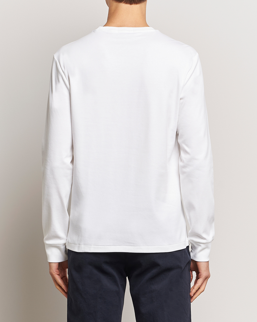 Men | T-Shirts | Polo Ralph Lauren | Luxury Pima Cotton Long Sleeve T-Shirt White