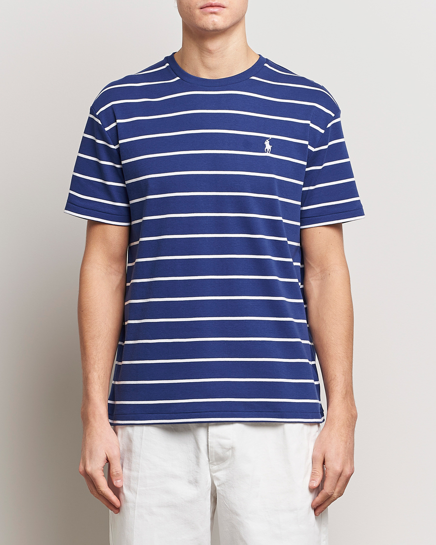 Men | Short Sleeve T-shirts | Polo Ralph Lauren | Striped Crew Neck T-Shirt Blue/White