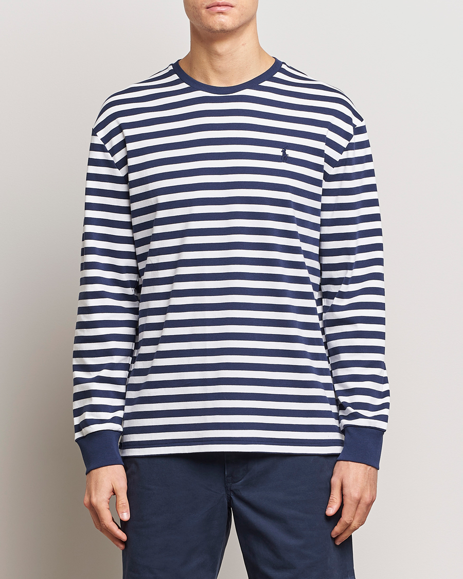 Men |  | Polo Ralph Lauren | Striped Long Sleeve T-Shirt Refined Navy/White