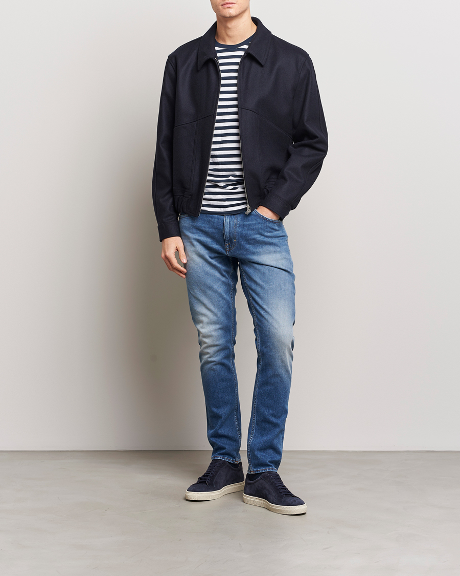 Men | Jeans | Tiger of Sweden | Pistolero Stretch Cotton Jeans Light Blue