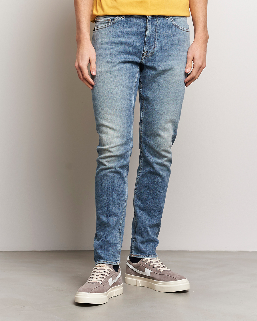Men | Jeans | Tiger of Sweden | Evolve Stretch Cotton Jeans Medium Blue