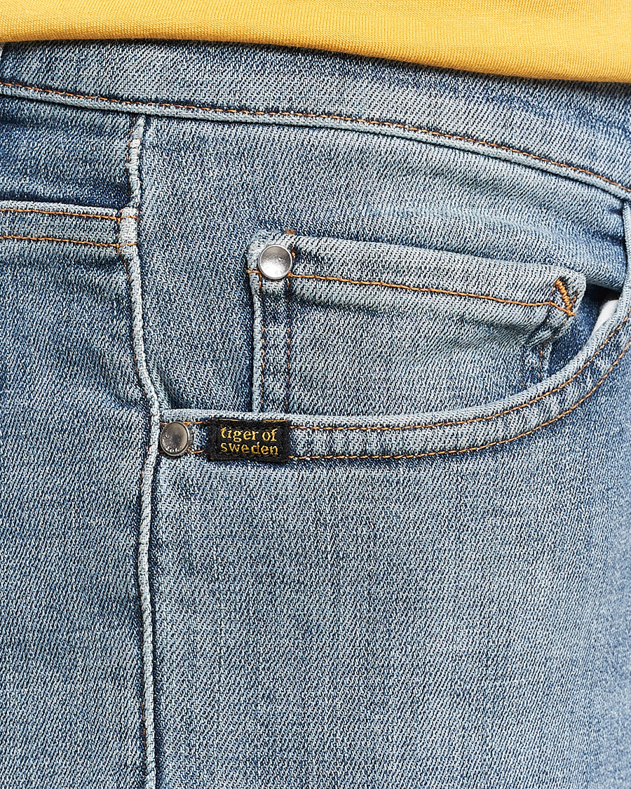 Men | Jeans | Tiger of Sweden | Evolve Stretch Cotton Jeans Medium Blue