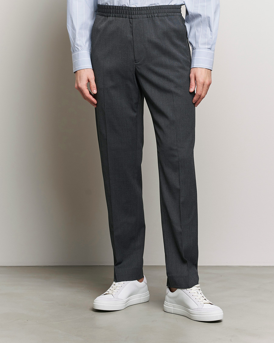 Men |  | Filippa K | Relaxed Terry Wool Trousers Dark Grey Melange