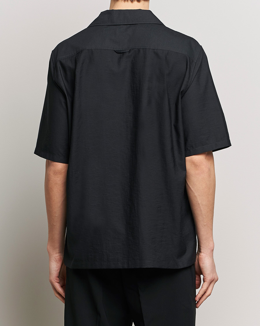 Men | Shirts | Filippa K | Resort Short Sleeve Shirt Black