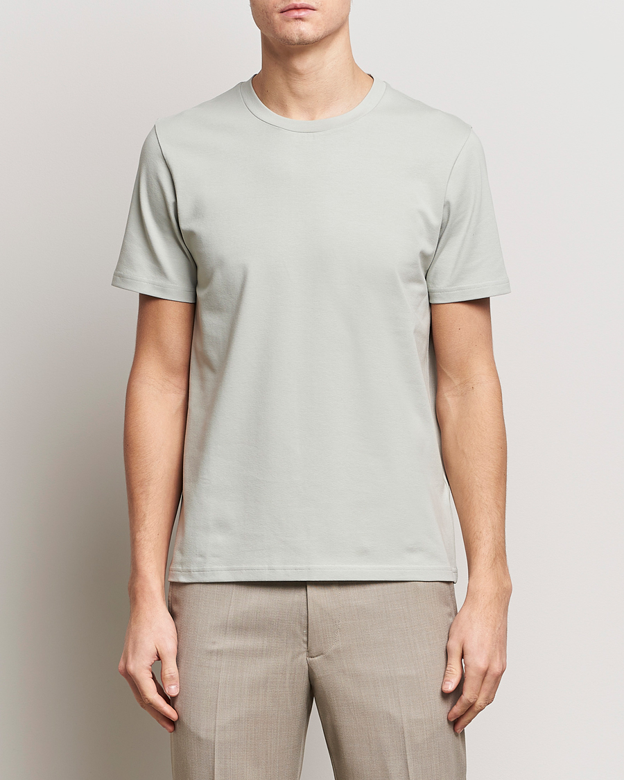 Men | Clothing | Filippa K | Soft Lycra T-Shirt Green Grey