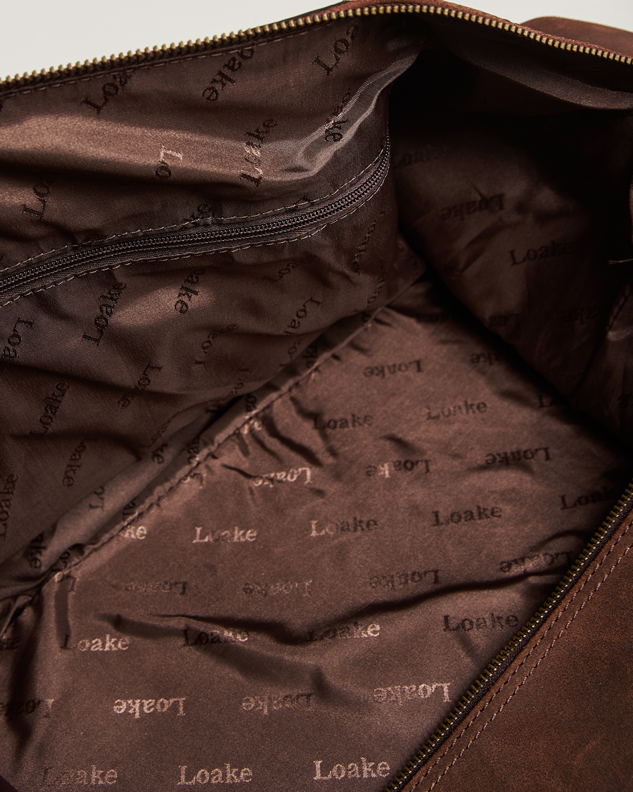 Men | Loake 1880 Cornwall Brushed Suede Travel Bag Brown | Loake 1880 | Cornwall Brushed Suede Travel Bag Brown