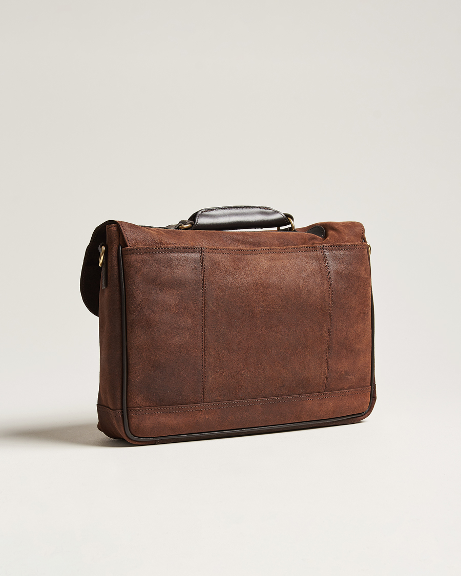 Men | Loake 1880 Blackfriars Suede/Leather Briefcase Brown | Loake 1880 | Blackfriars Suede/Leather Briefcase Brown