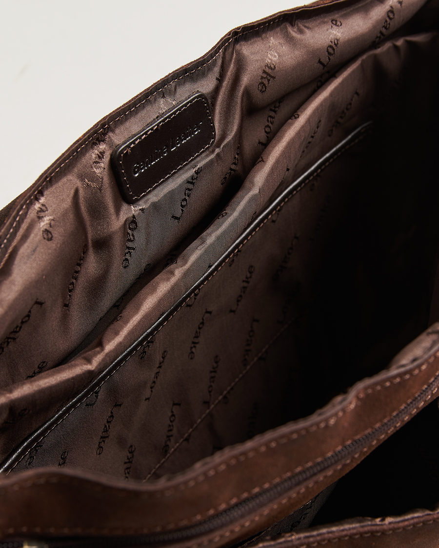 Men | Loake 1880 Blackfriars Suede/Leather Briefcase Brown | Loake 1880 | Blackfriars Suede/Leather Briefcase Brown