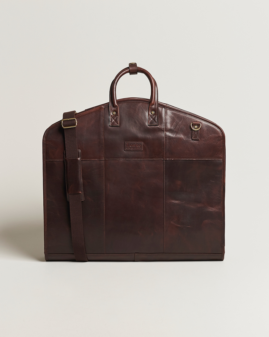 Men | Bags | Loake Shoemakers | London Leather Suit Carrier Brown