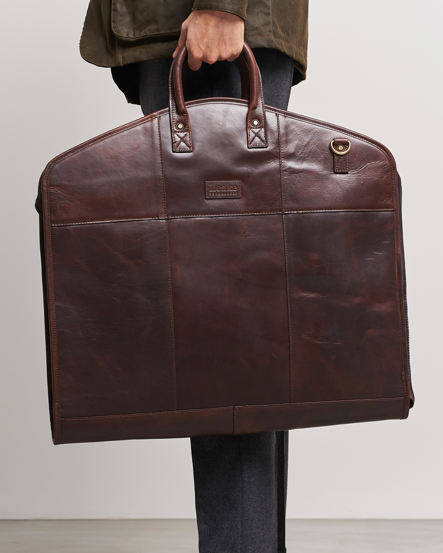 Men | Accessories | Loake 1880 | London Leather Suit Carrier Brown