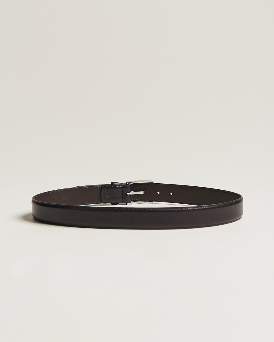 Men | Belts | Loake Shoemakers | Philip Leather Belt Black