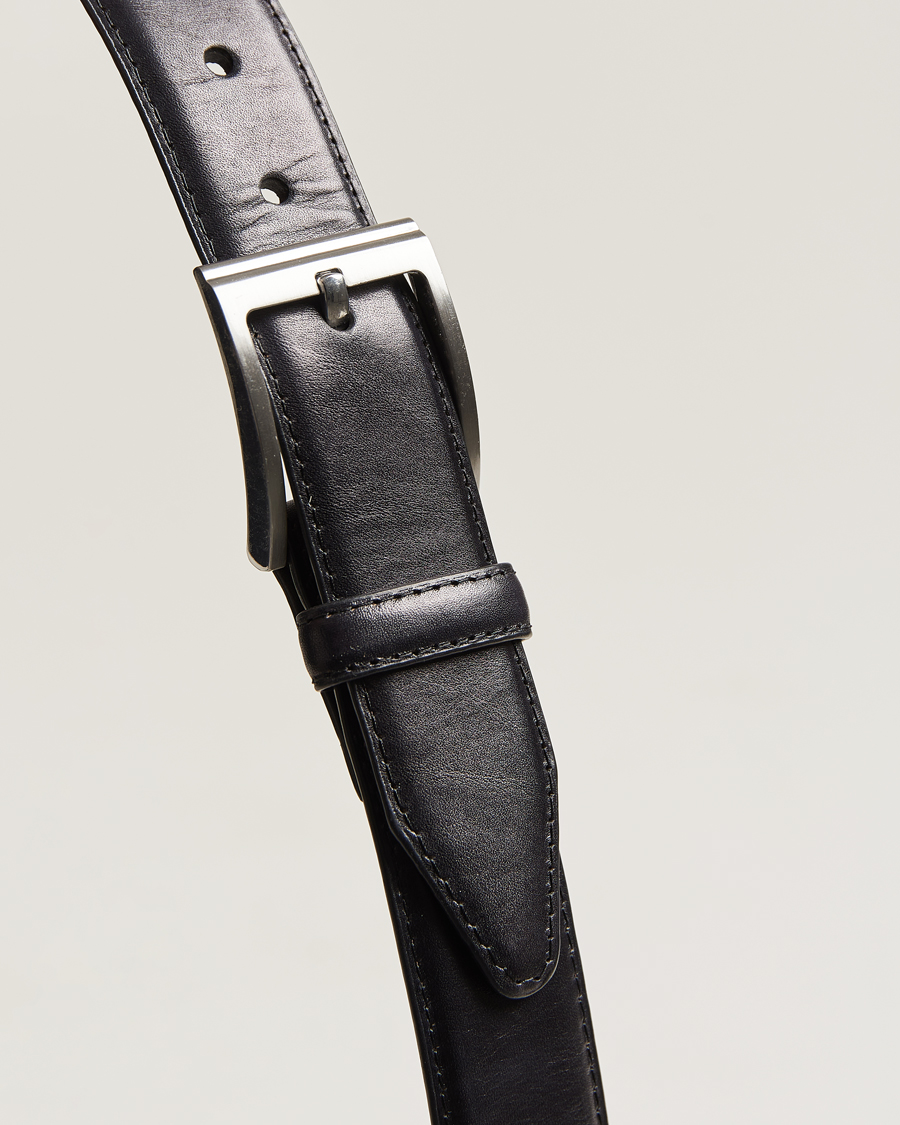 Men | Belts | Loake 1880 | Philip Leather Belt Black