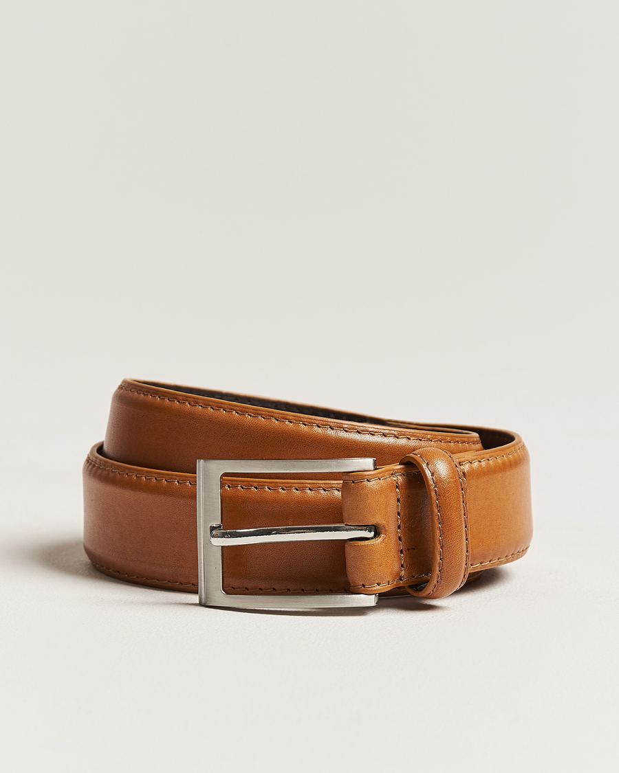 Men | Leather Belts | Loake 1880 | Philip Leather Belt Tan