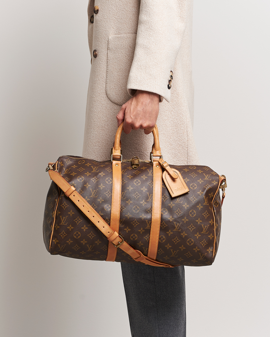 Men | Previously sold bags | Louis Vuitton Pre-Owned | Keepall Bandoulière 45 Monogram