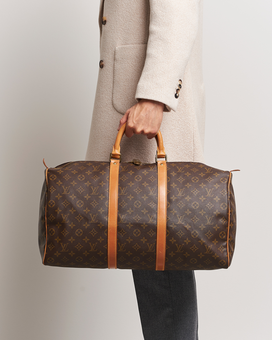 Men | Previously sold bags | Louis Vuitton Pre-Owned | Keepall 50 Bag Monogram