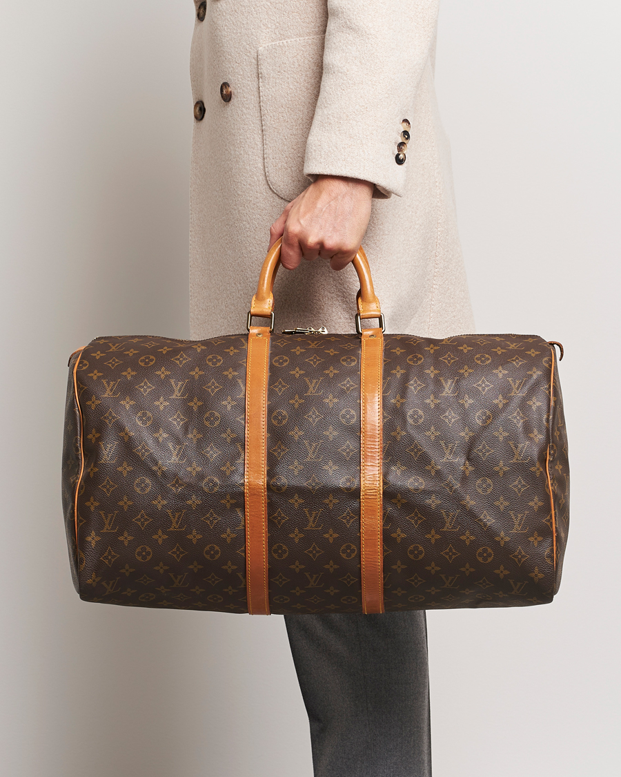 Men |  | Louis Vuitton Pre-Owned | Keepall 55 Bag Monogram