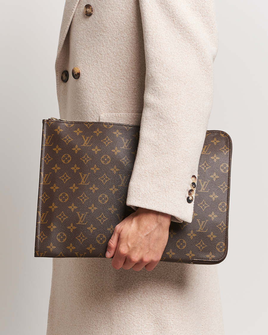 Men | Previously sold bags | Louis Vuitton Pre-Owned | Posh Documan Document Bag Monogram