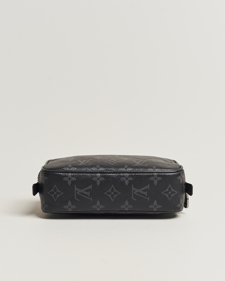 Men | Louis Vuitton Pre-Owned Toiletry Bag PM Monogram Eclipse | Louis Vuitton Pre-Owned | Toiletry Bag PM Monogram Eclipse