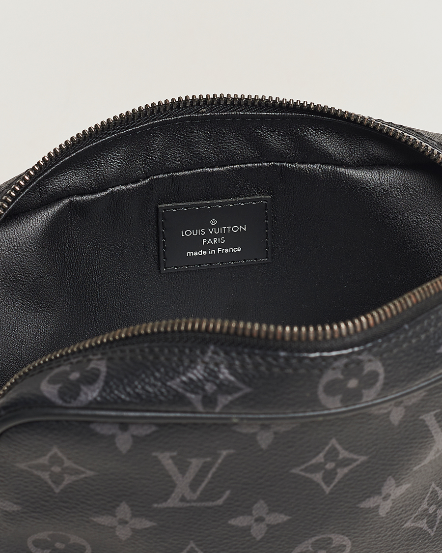 Men | Louis Vuitton Pre-Owned Toiletry Bag PM Monogram Eclipse | Louis Vuitton Pre-Owned | Toiletry Bag PM Monogram Eclipse