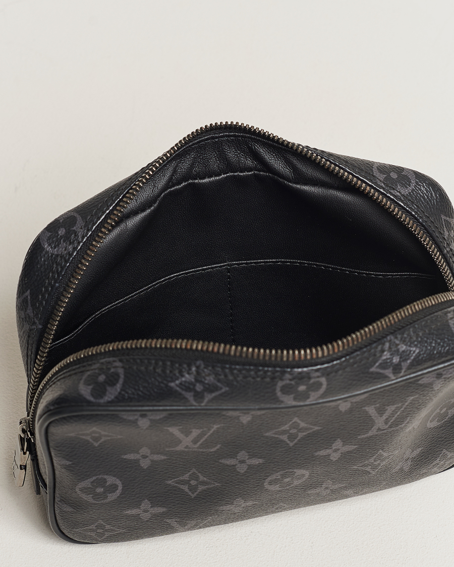 Men | Louis Vuitton Pre-Owned Toiletry Bag PM Monogram Eclipse | Louis Vuitton Pre-Owned | Toiletry Bag PM Monogram Eclipse