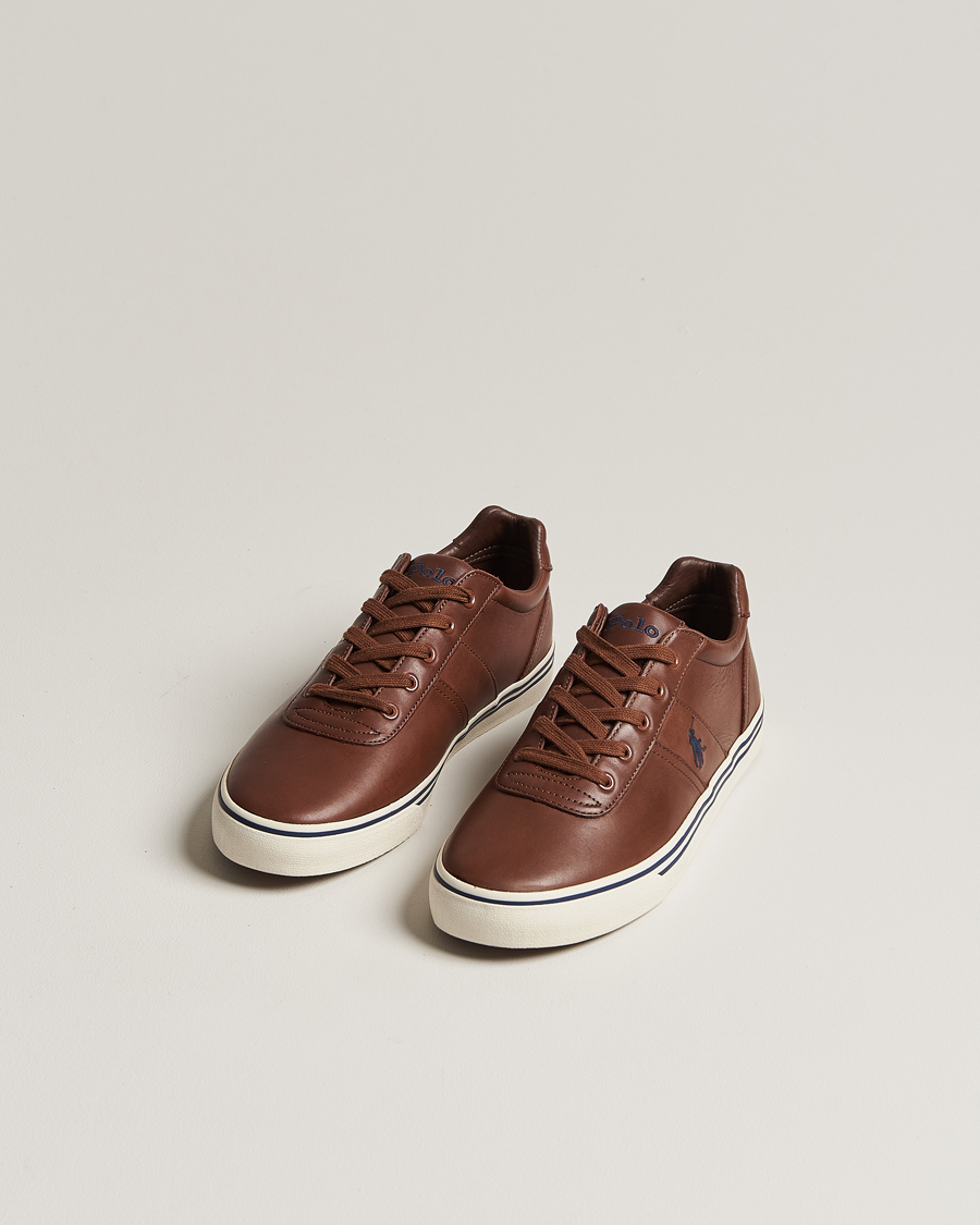 Herren |  | Polo Ralph Lauren | Hanford Leather Sneaker Tan