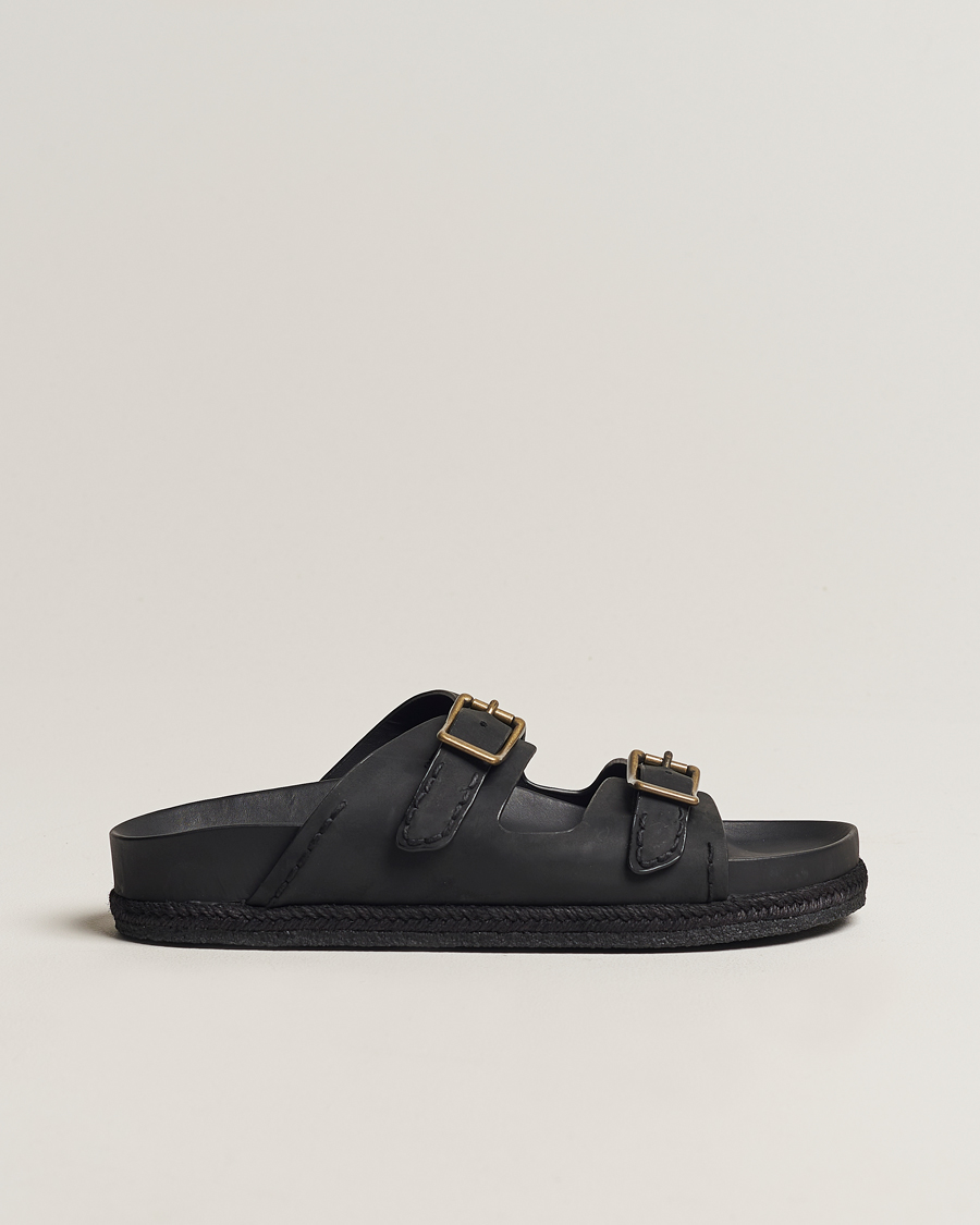 Men | Polo Ralph Lauren Turbach Leather Sandals Black | Polo Ralph Lauren | Turbach Leather Sandals Black