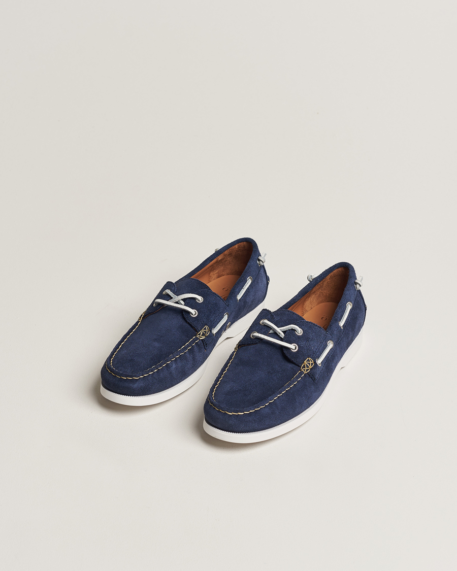 Men | Polo Ralph Lauren Merton Suede Boat Shoe Hunter Navy | Polo Ralph Lauren | Merton Suede Boat Shoe Hunter Navy