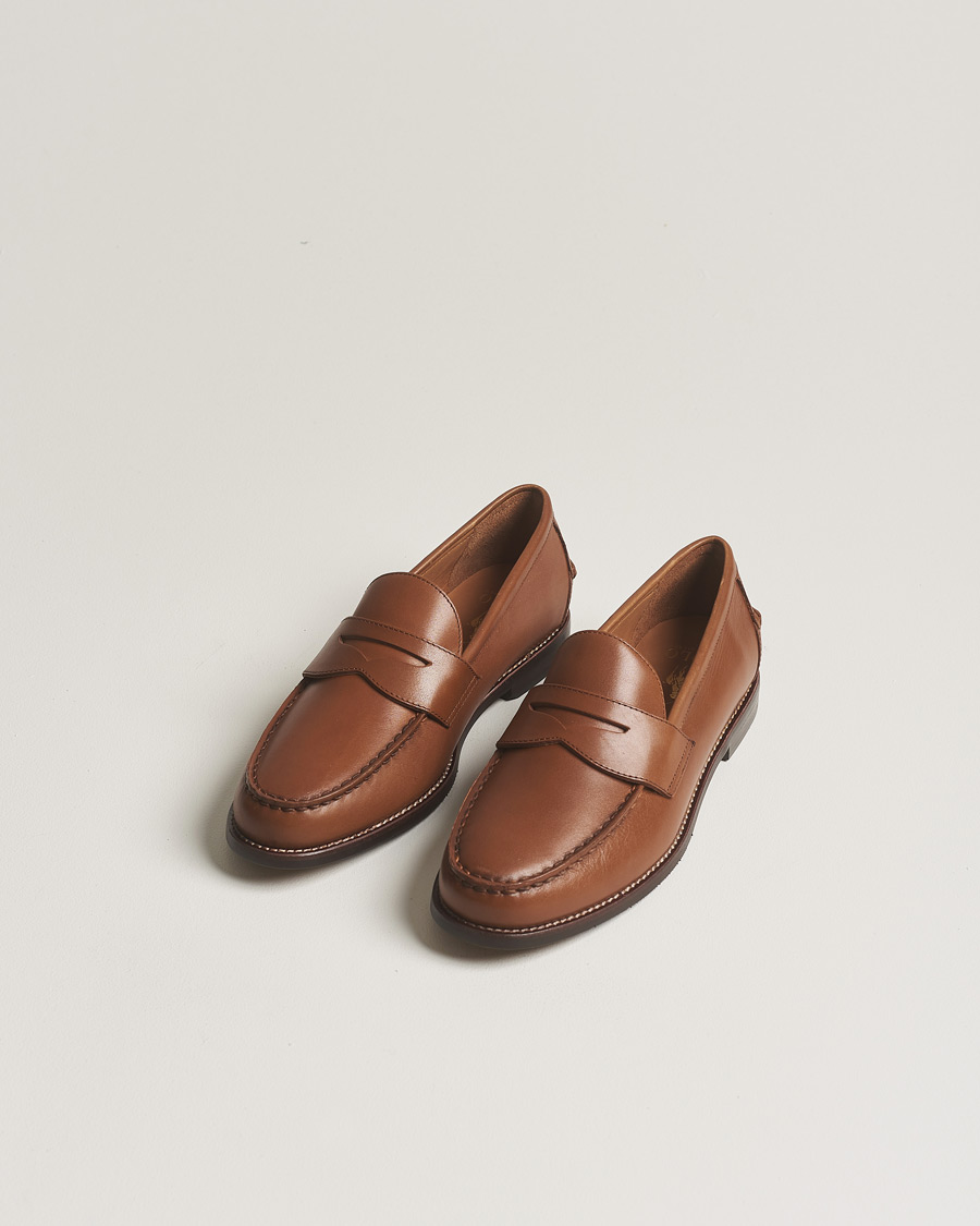 Homme |  | Polo Ralph Lauren | Leather Penny Loafer  Polo Tan