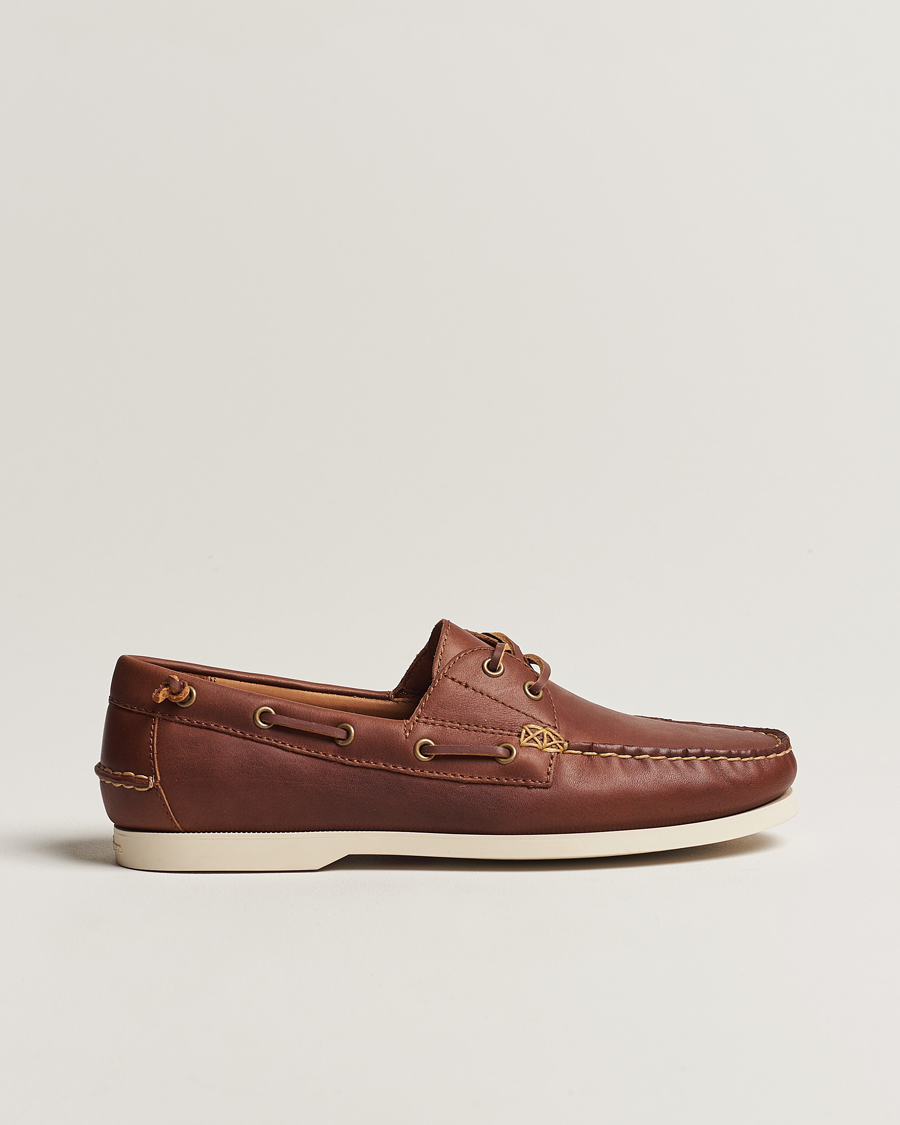 Men | Polo Ralph Lauren Merton Leather Boat Shoe Tan | Polo Ralph Lauren | Merton Leather Boat Shoe Tan