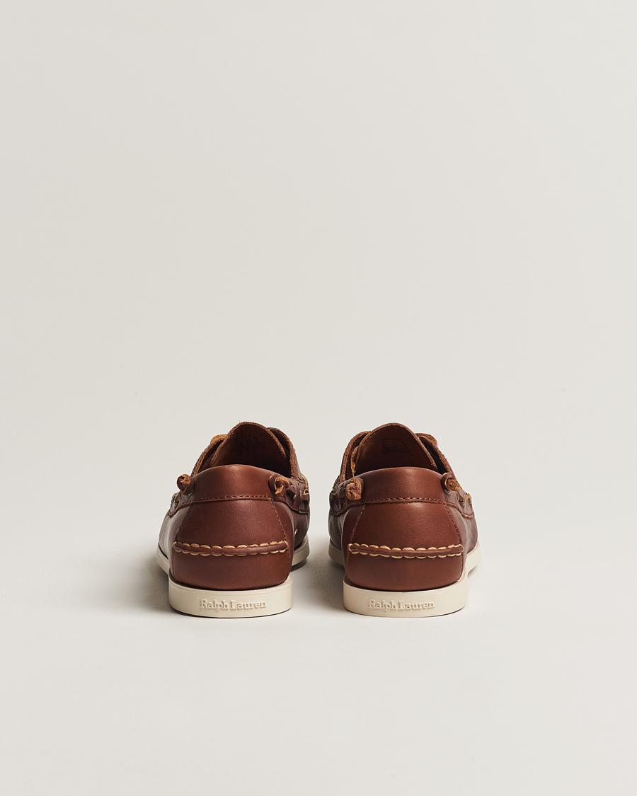 Men | Polo Ralph Lauren Merton Leather Boat Shoe Tan | Polo Ralph Lauren | Merton Leather Boat Shoe Tan