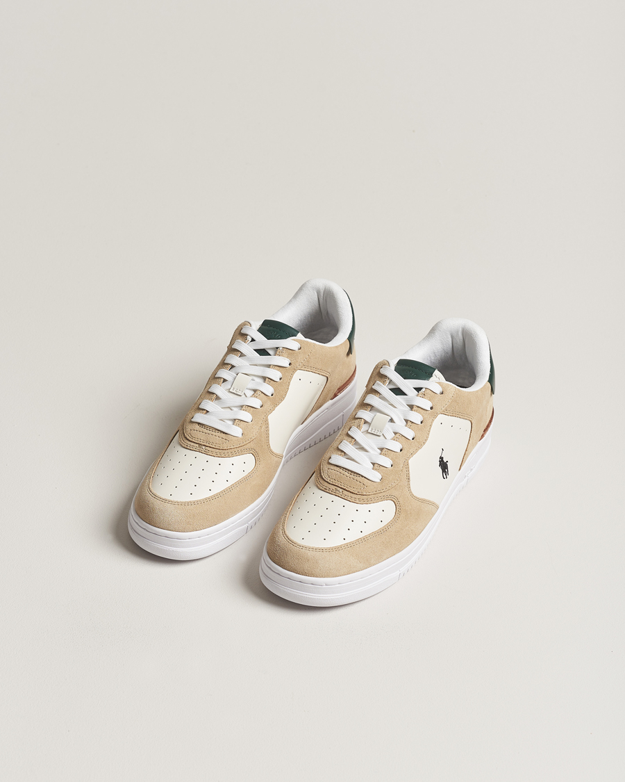 Herr | Låga sneakers | Polo Ralph Lauren | Masters Court Leather/Suede Sneaker White