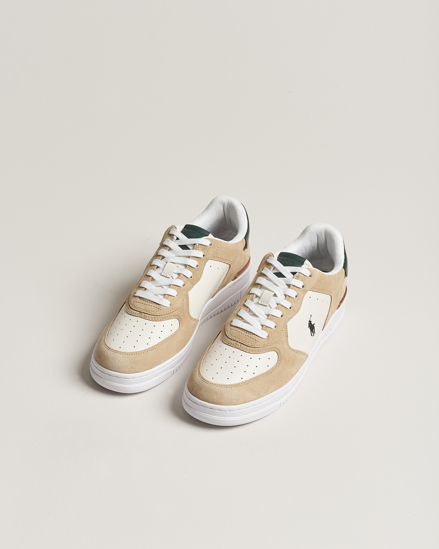 Men | Polo Ralph Lauren Masters Court Leather/Suede Sneaker White | Polo Ralph Lauren | Masters Court Leather/Suede Sneaker White