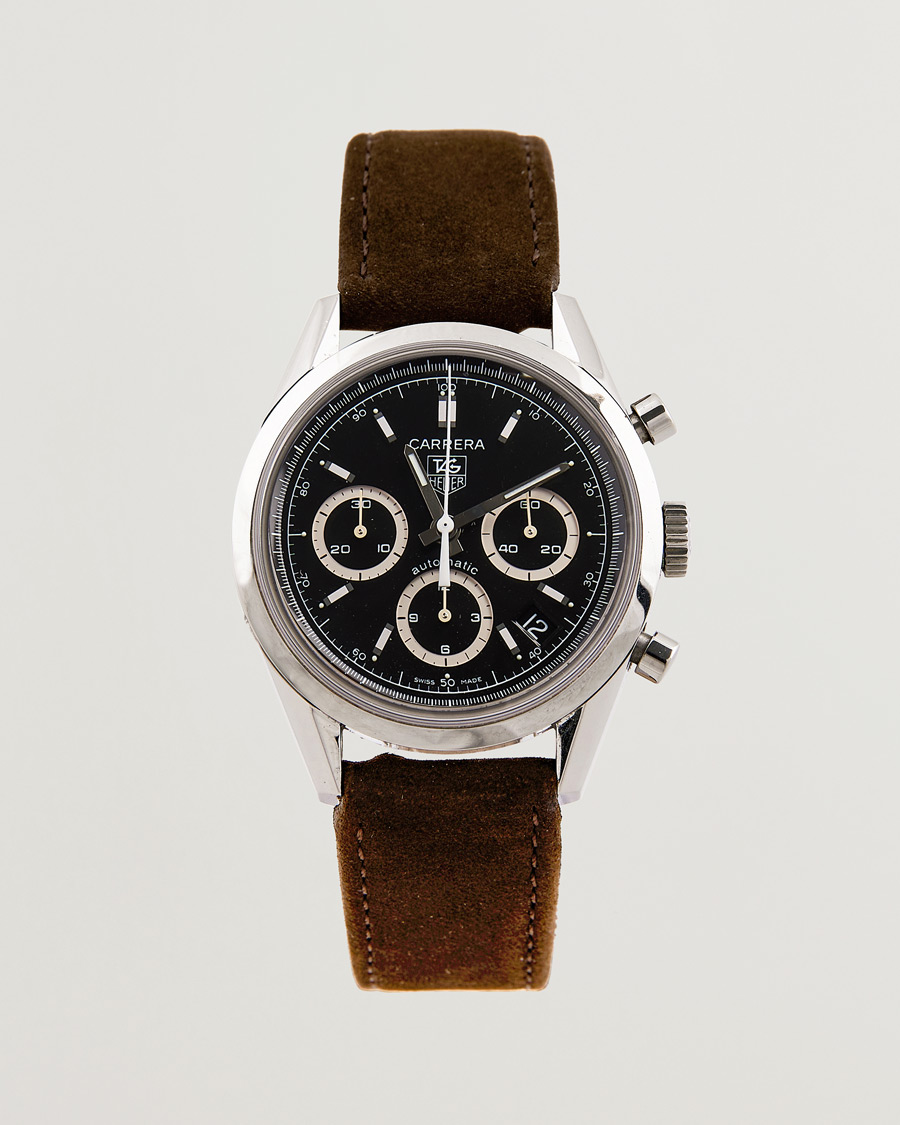 Men | Tag Heuer Pre-Owned Carrera Calibre 17 Steel Black | Tag Heuer Pre-Owned | Carrera Calibre 17 Steel Black