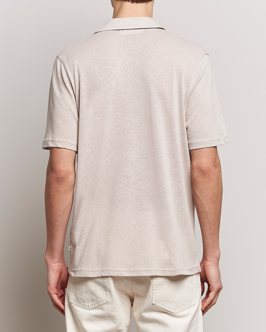 Men | Shirts | Samsøe Samsøe | Samartin Cotton/Linen Short Sleeve Shirt Moonstruck