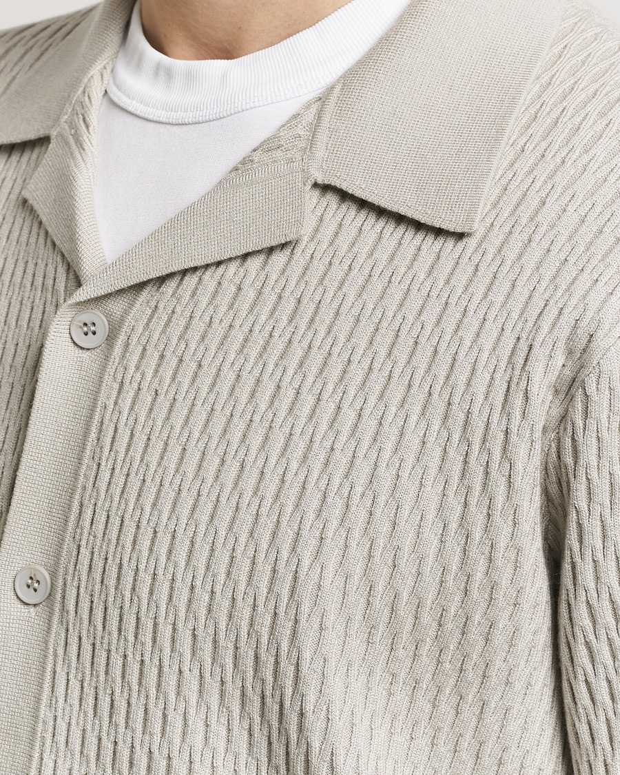 Men | Shirts | Samsøe Samsøe | Sagabin Resort Collar Short Sleeve Shirt Moonstruck