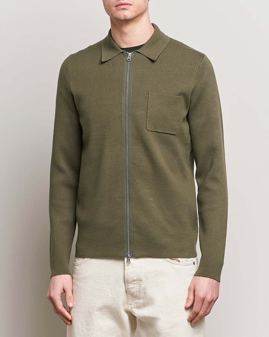 Men | Samsøe Samsøe | Samsøe Samsøe | Guna Full Zip Dusty Olive