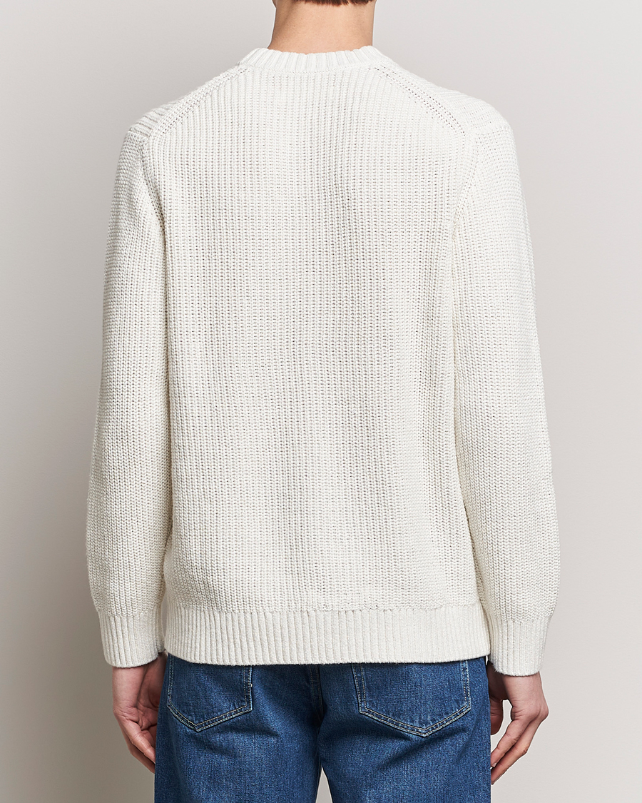 Men | Sweaters & Knitwear | Samsøe Samsøe | Samarius Cotton/Linen Knitted Sweater Clear Cream