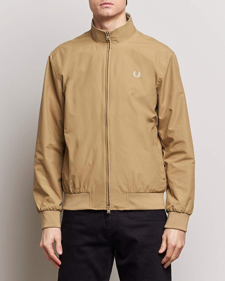 Men |  | Fred Perry | Brentham Jacket Warm Stone