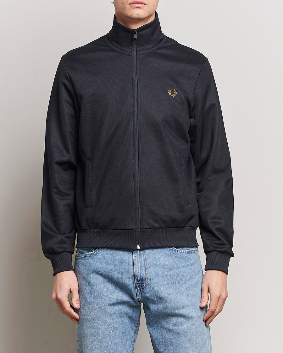 Men | Sweaters & Knitwear | Fred Perry | Track Jacket Navy